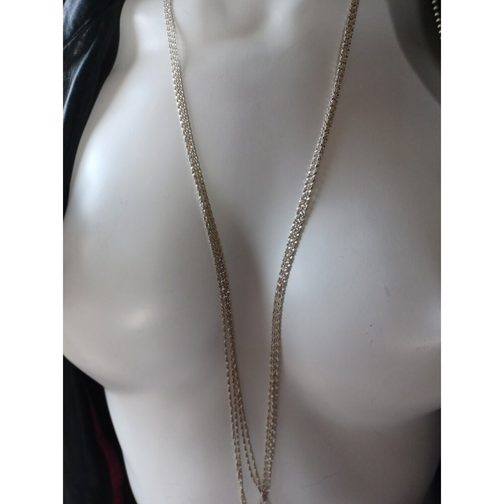 Vintage Milor Italy 3 Strand Necklace sterling silver